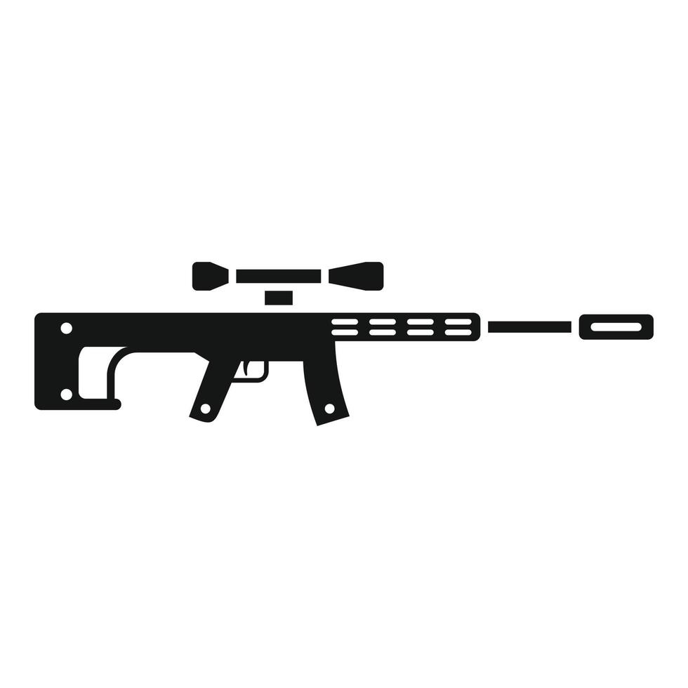Winter sniper icon simple vector. Combat army vector