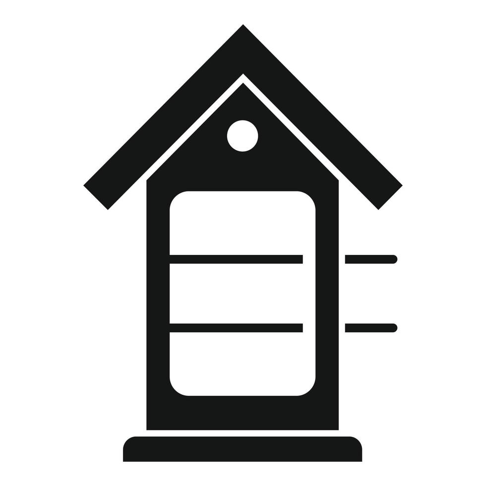 Smoke house icon simple vector. Bbq smokehouse vector