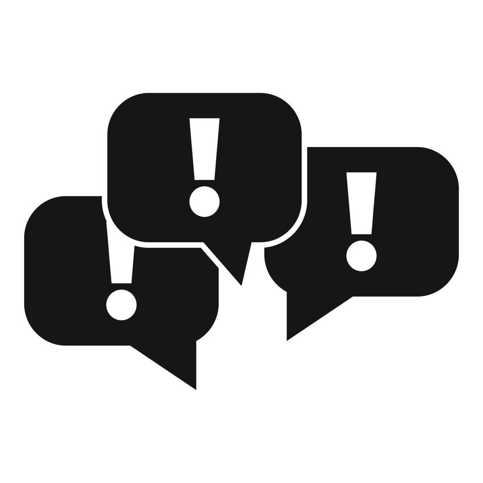 Discussion chat bubble icon simple vector. People talk vector