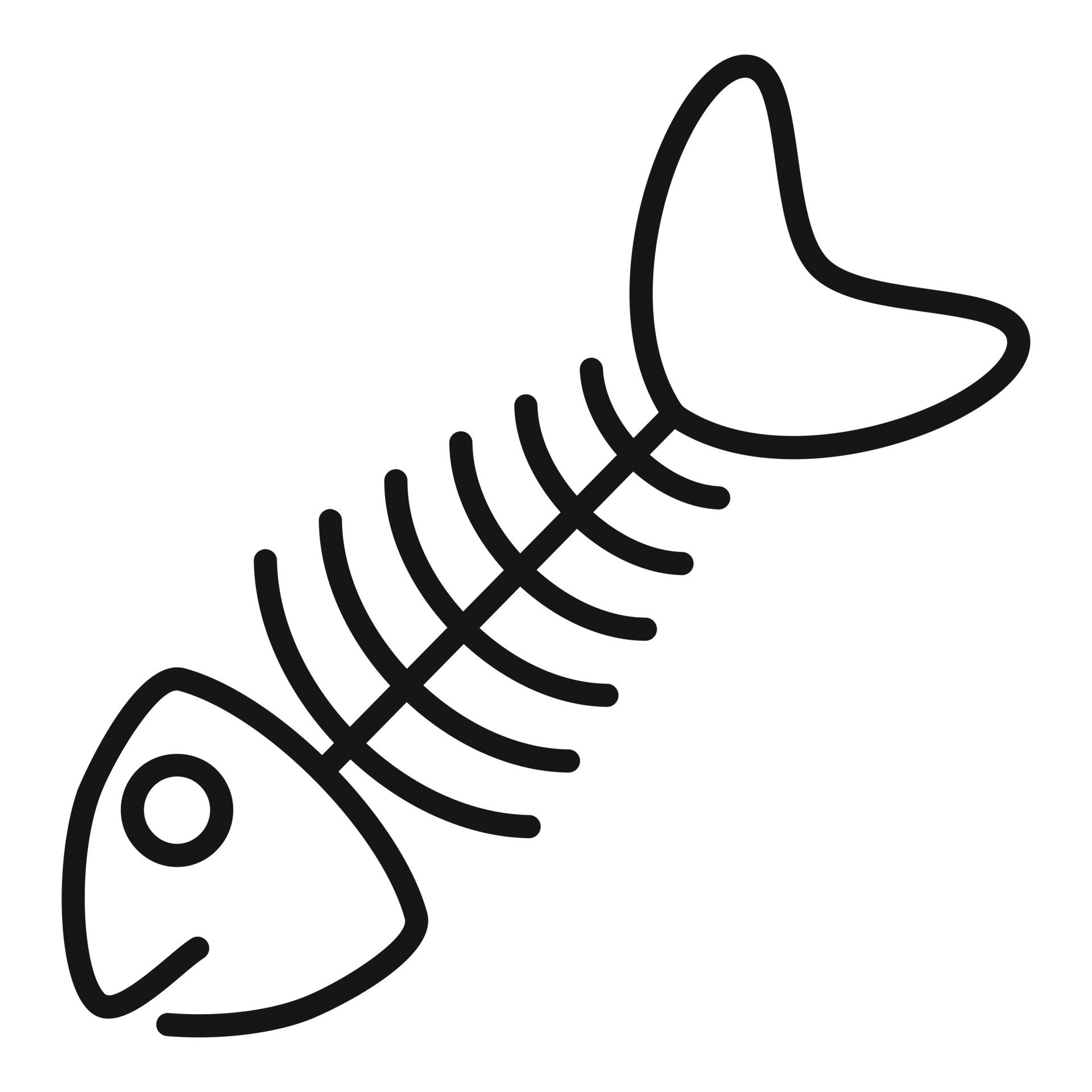 Cat fish skeleton icon outline vector. Pet feed 15157760 Vector Art at