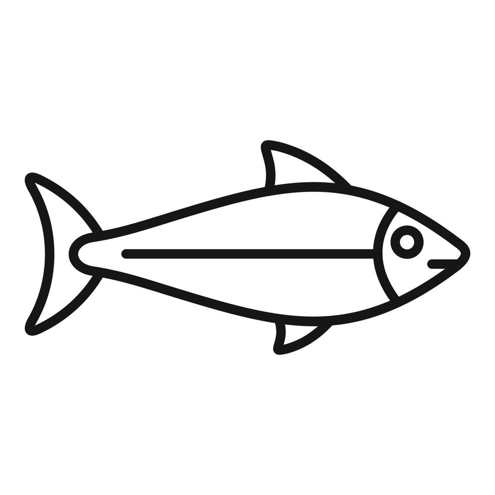 Cat fish food icon outline vector. Dry feed vector