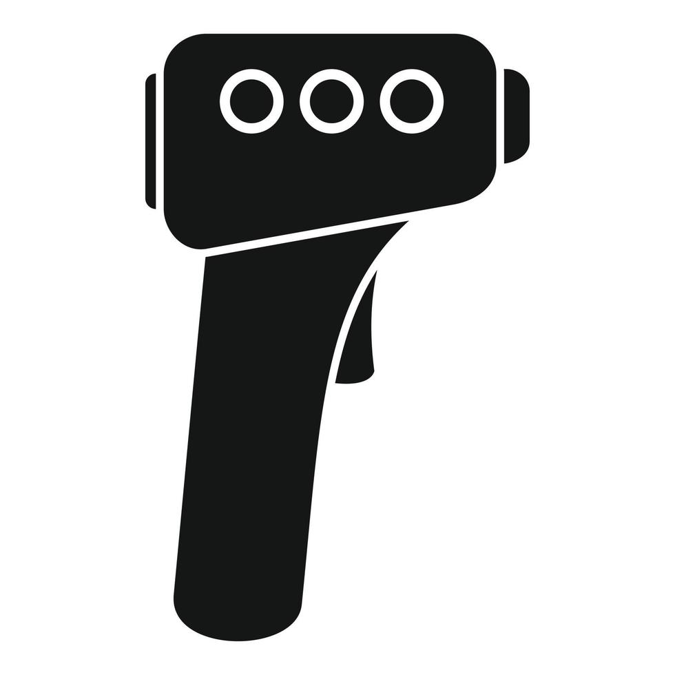 Body thermometer icon simple vector. Digital temperature vector