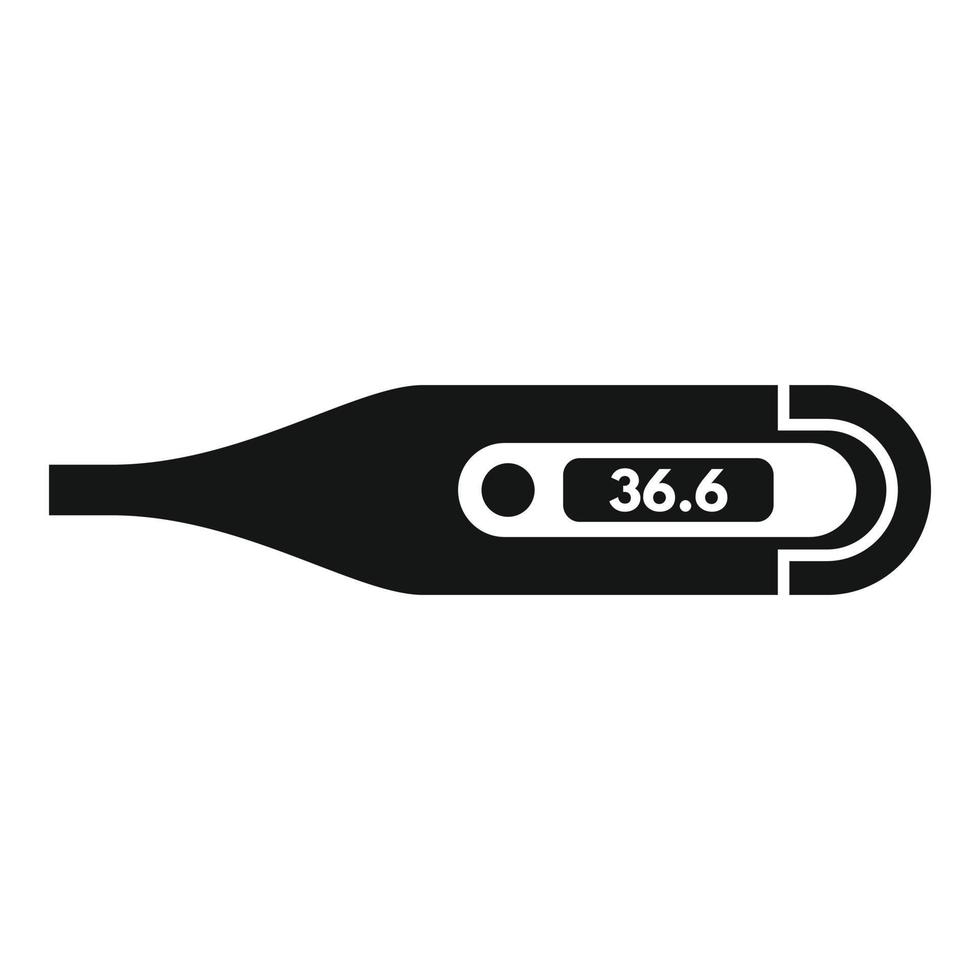 Digital thermometer icon simple vector. Infrared temperature vector