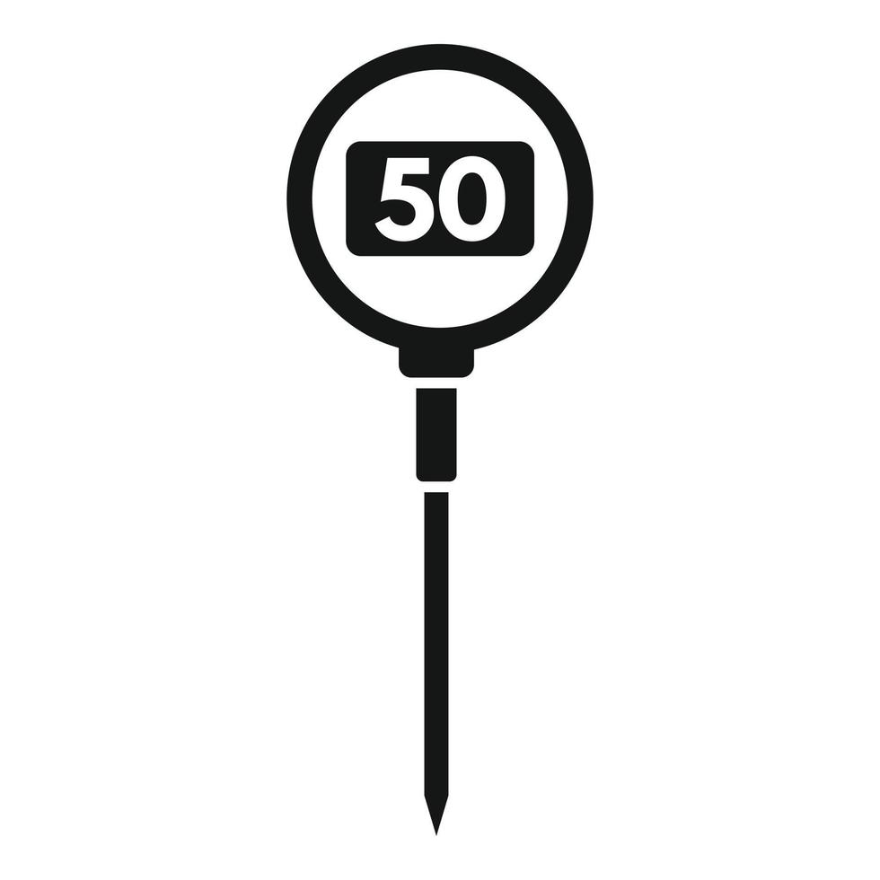 Digital thermometer temperature icon simple vector. Medical laser vector