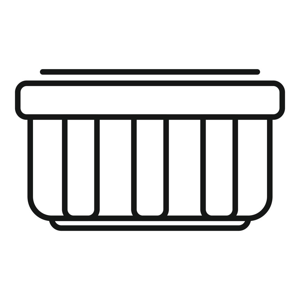 Chocolate paste milk icon outline vector. Cream food vector