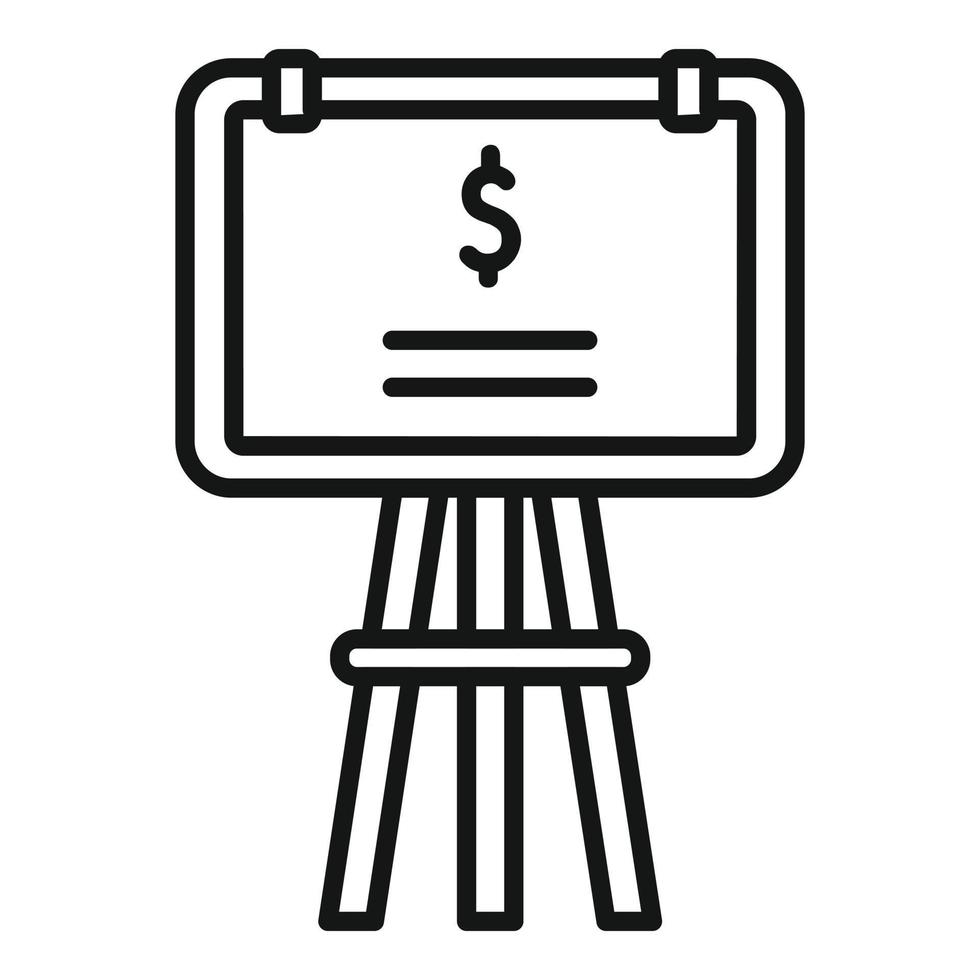 Monetize lesson banner icon outline vector. Mobile money vector