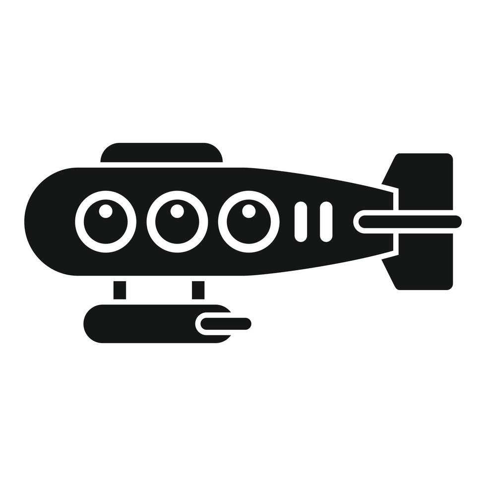 Sea bathyscaphe icon simple vector. Submarine ship vector