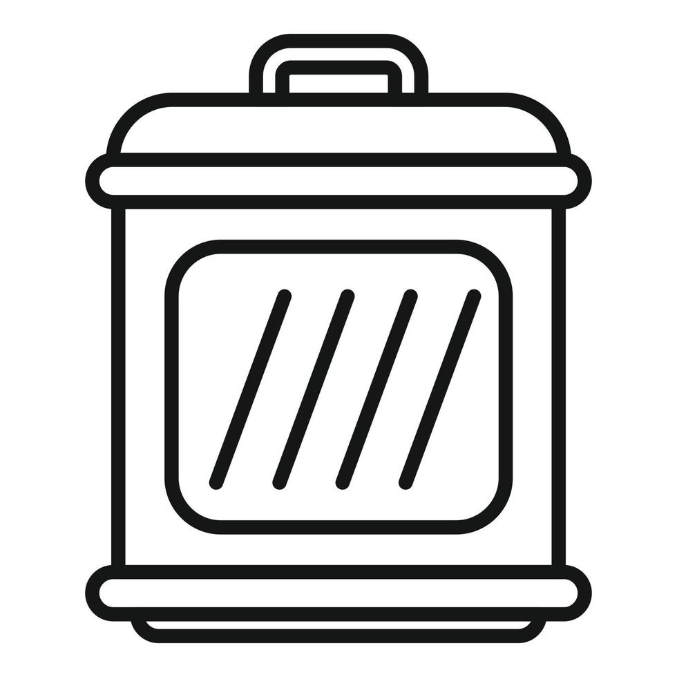 Restaurant smokehouse icon outline vector. Oven house vector