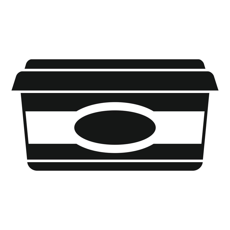 Chocolate paste icon simple vector. Cocoa jar vector