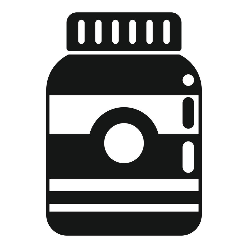 Cream cocoa icon simple vector. Chocolate paste vector