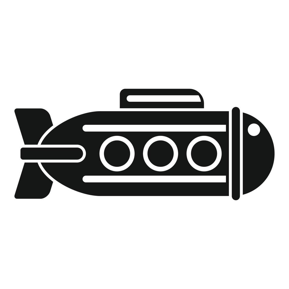 Periscope submarine icon simple vector. Sea boat vector