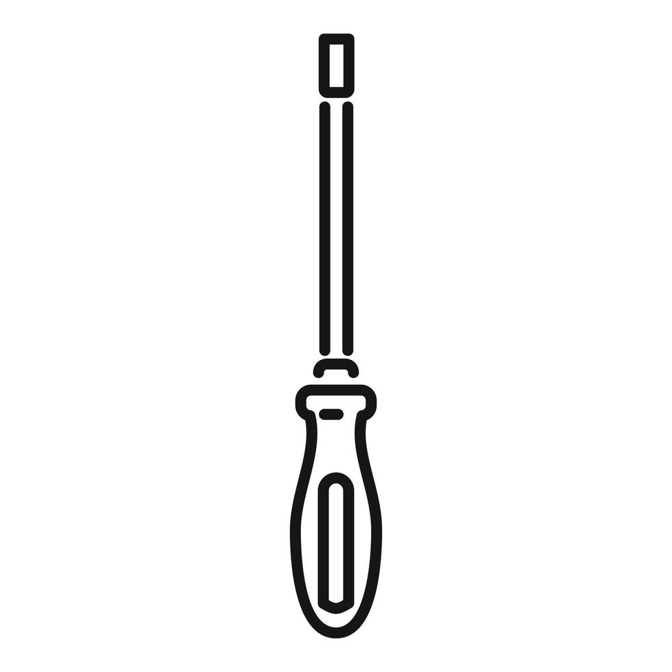 Bike new screwdriver icon outline vector. Fix service vector