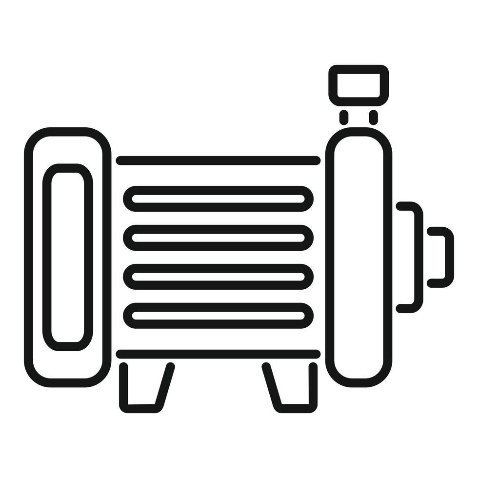 Compressor pump icon outline vector. Motor system vector