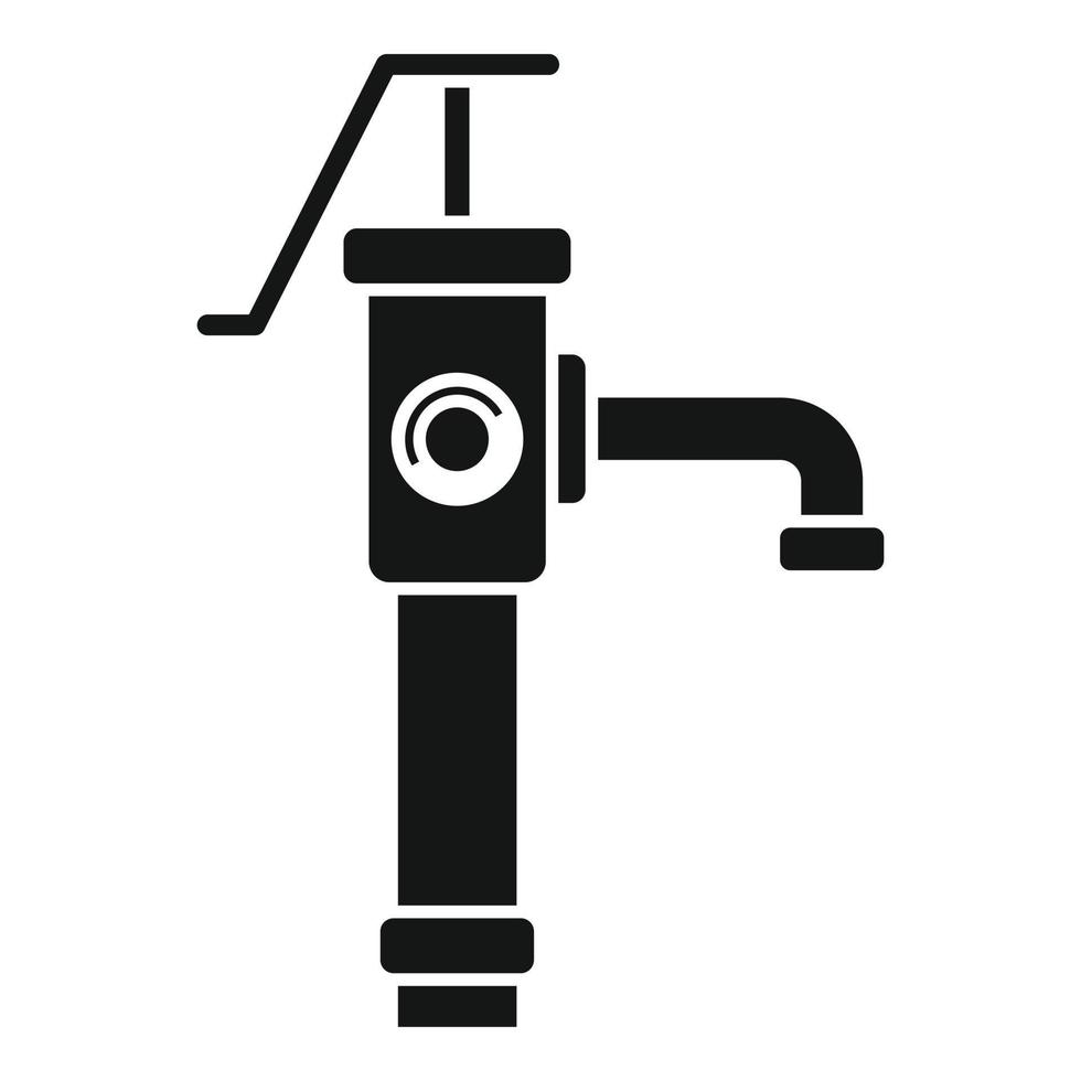 vector simple de icono de bomba de agua de jardín. sistema de válvulas