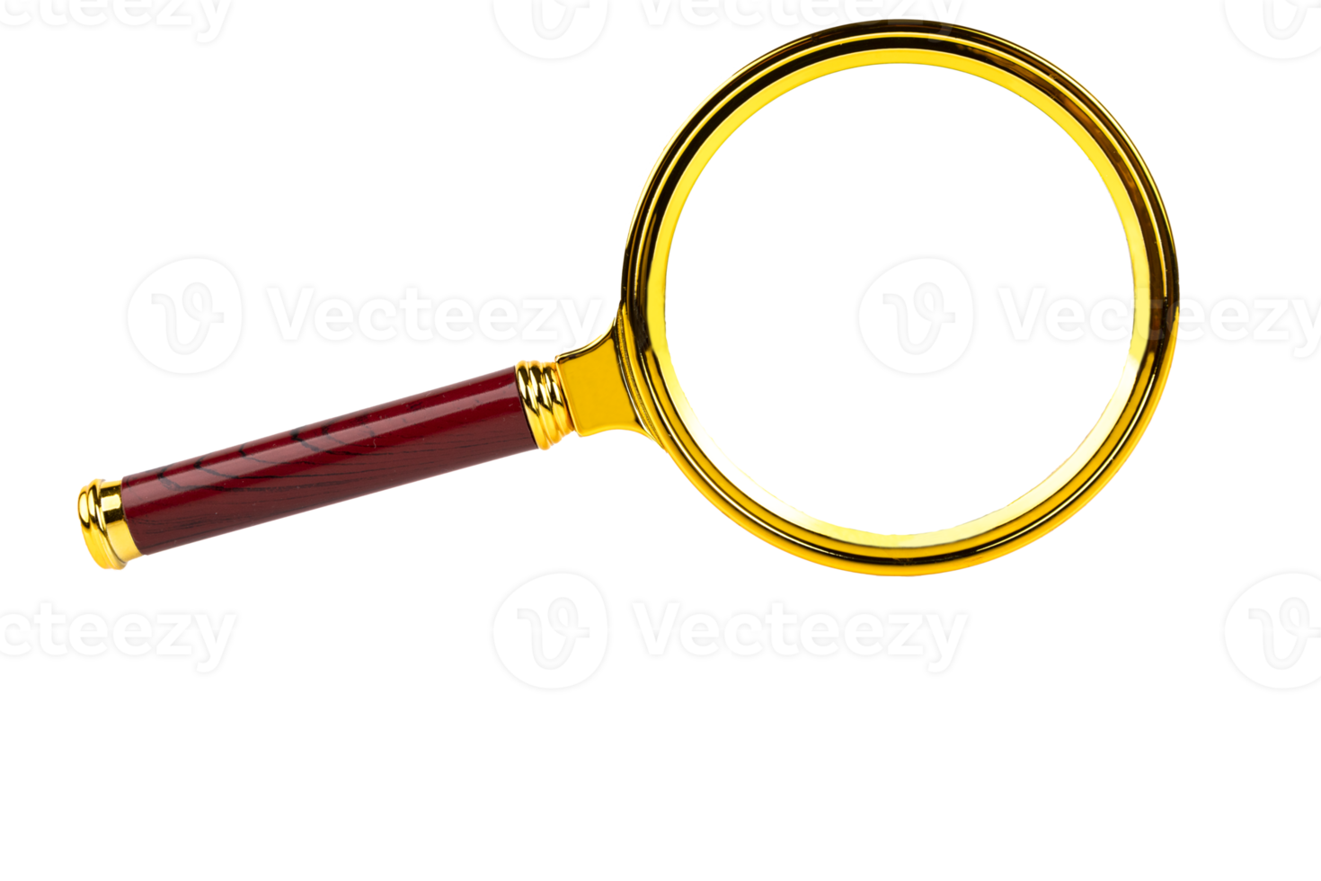 Magnifying glass, Transparent background. PNG. copy space. png