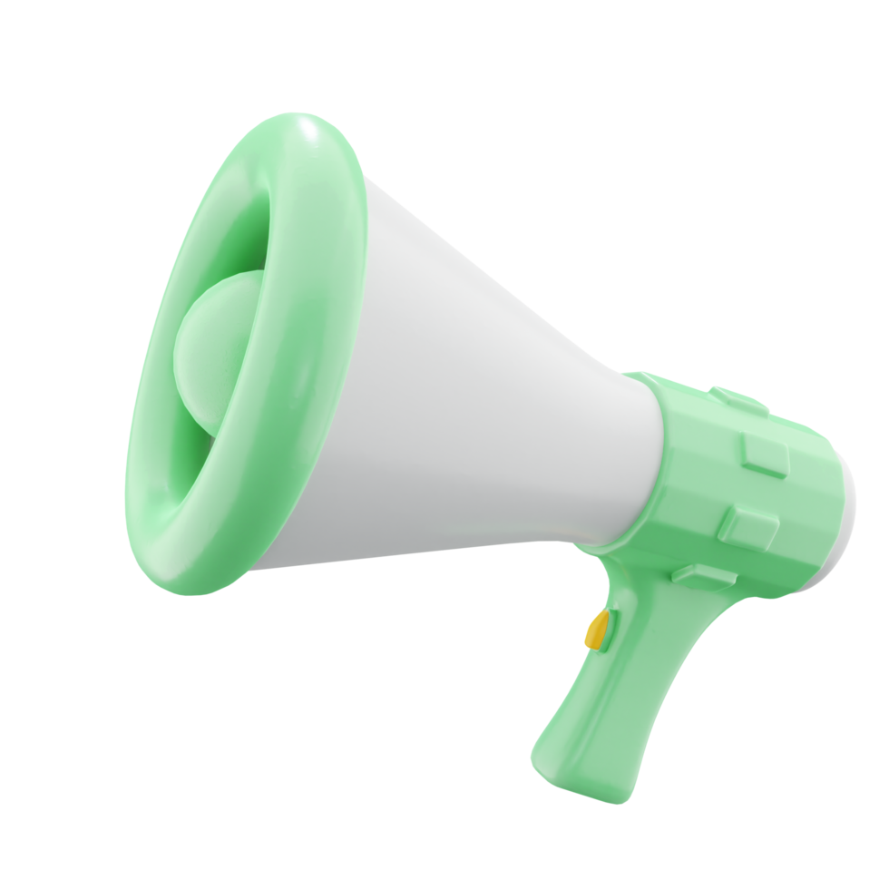 Megaphone 3D Cute Business png