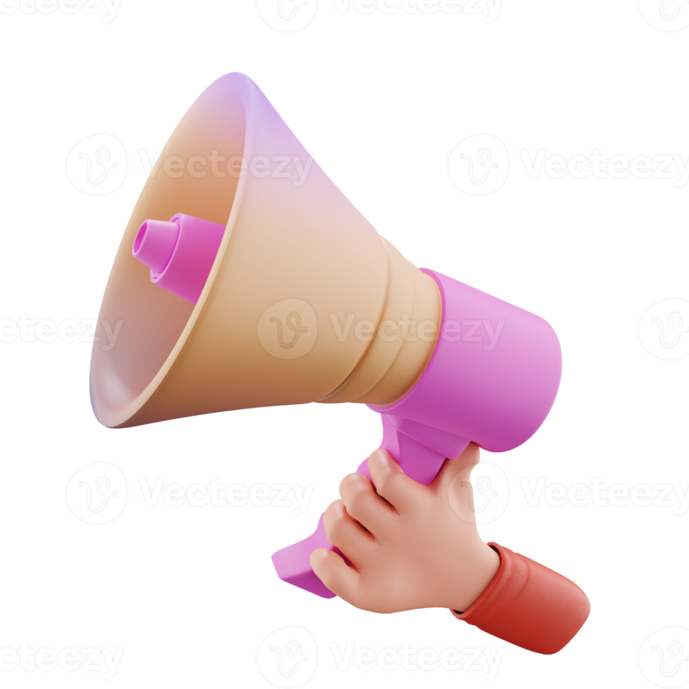 Megaphone 3D Business Day png