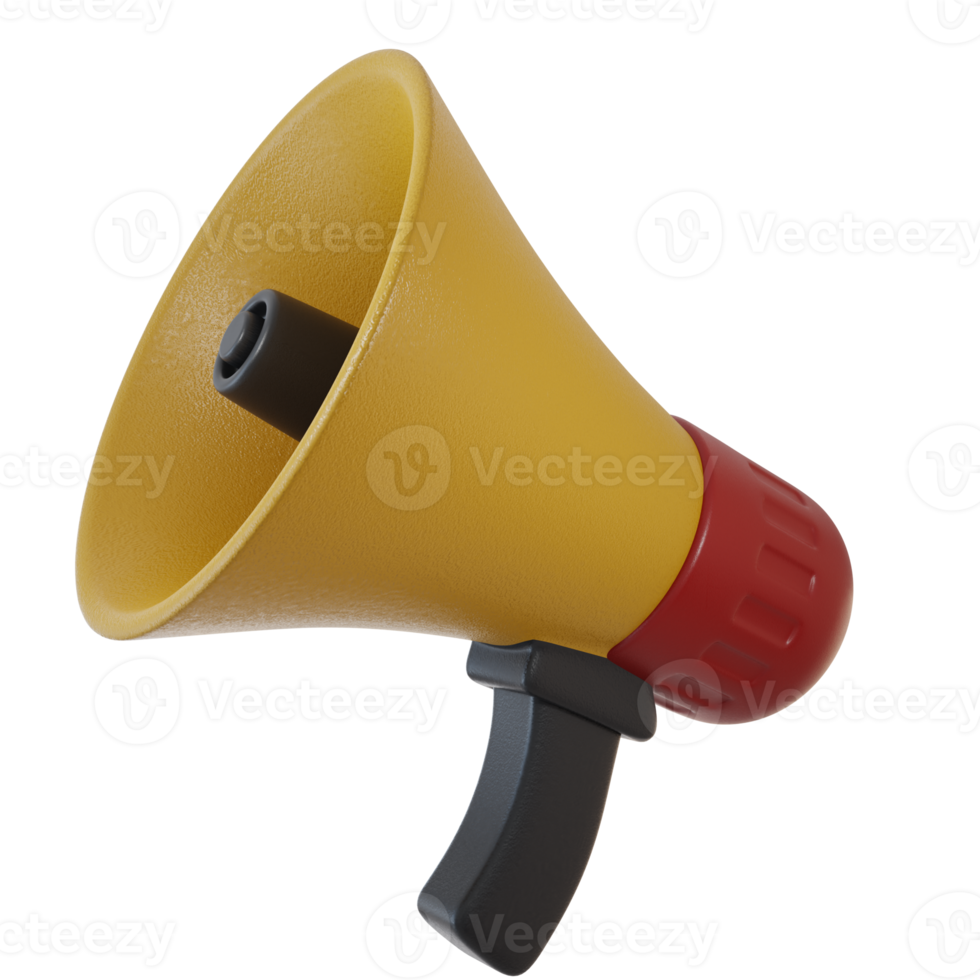 Megaphone 3D Business Illustration png