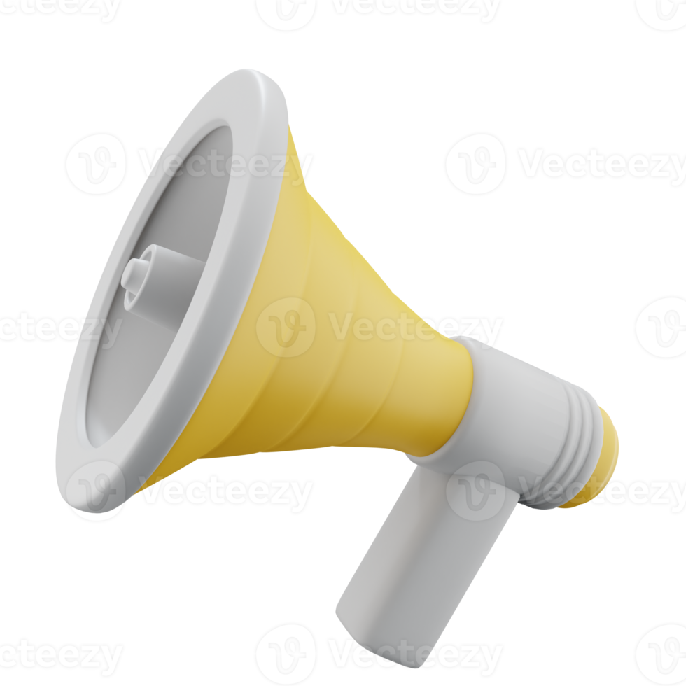 Megaphone 3D Information png