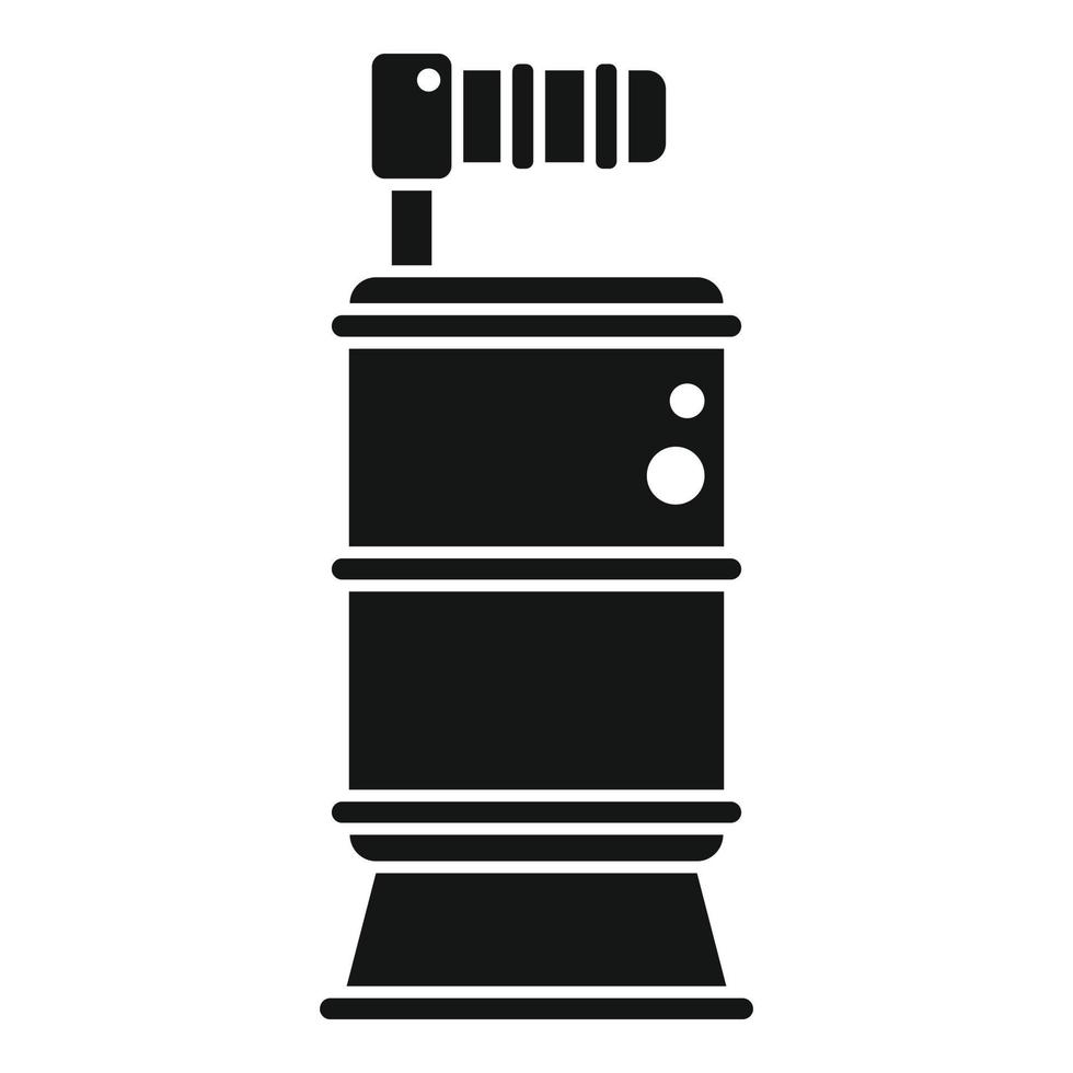 Portable pump icon simple vector. Motor system vector