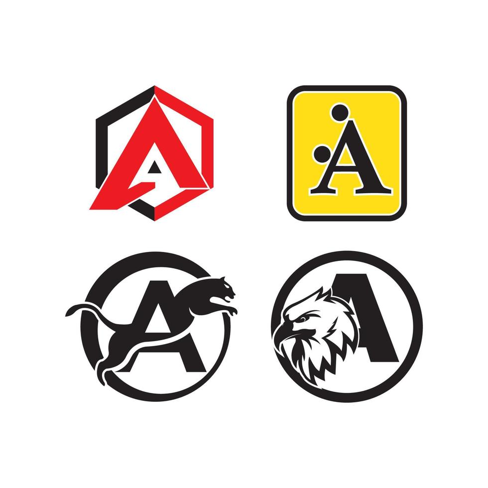 letter A icon logo vector design