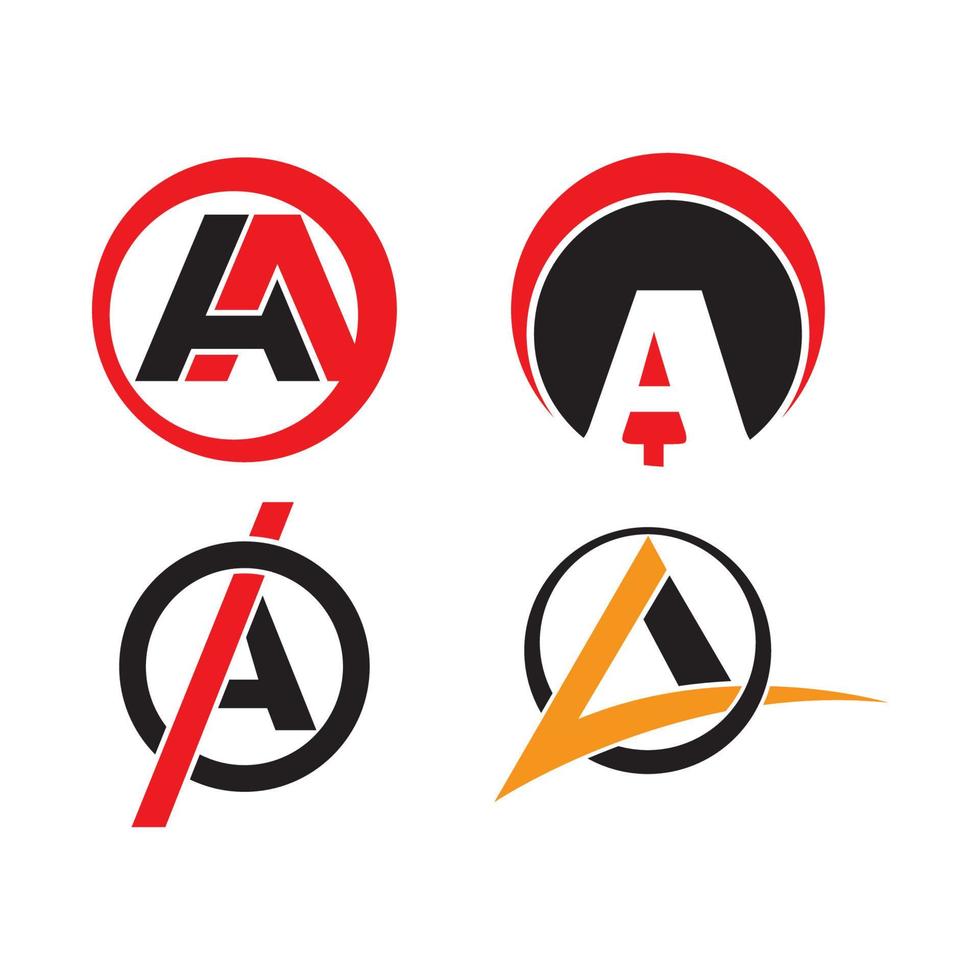 letter A icon logo vector design