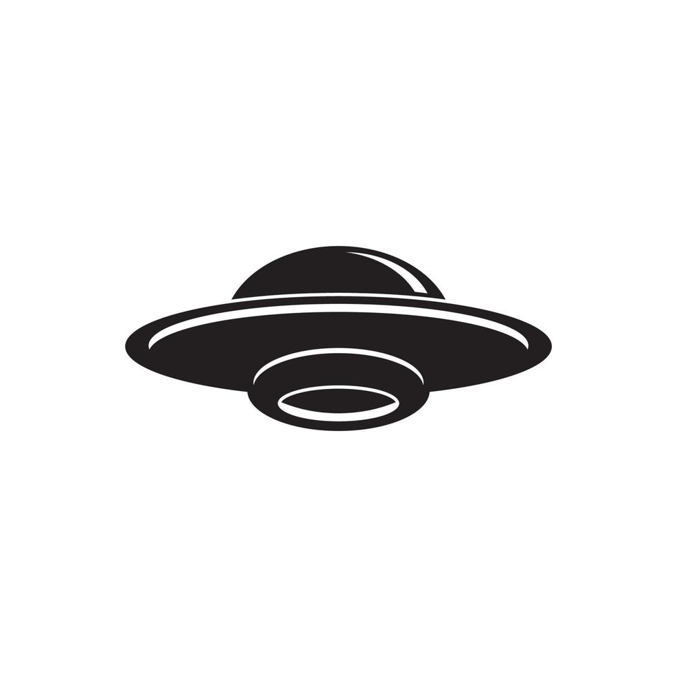 UFO vector logo template illustration