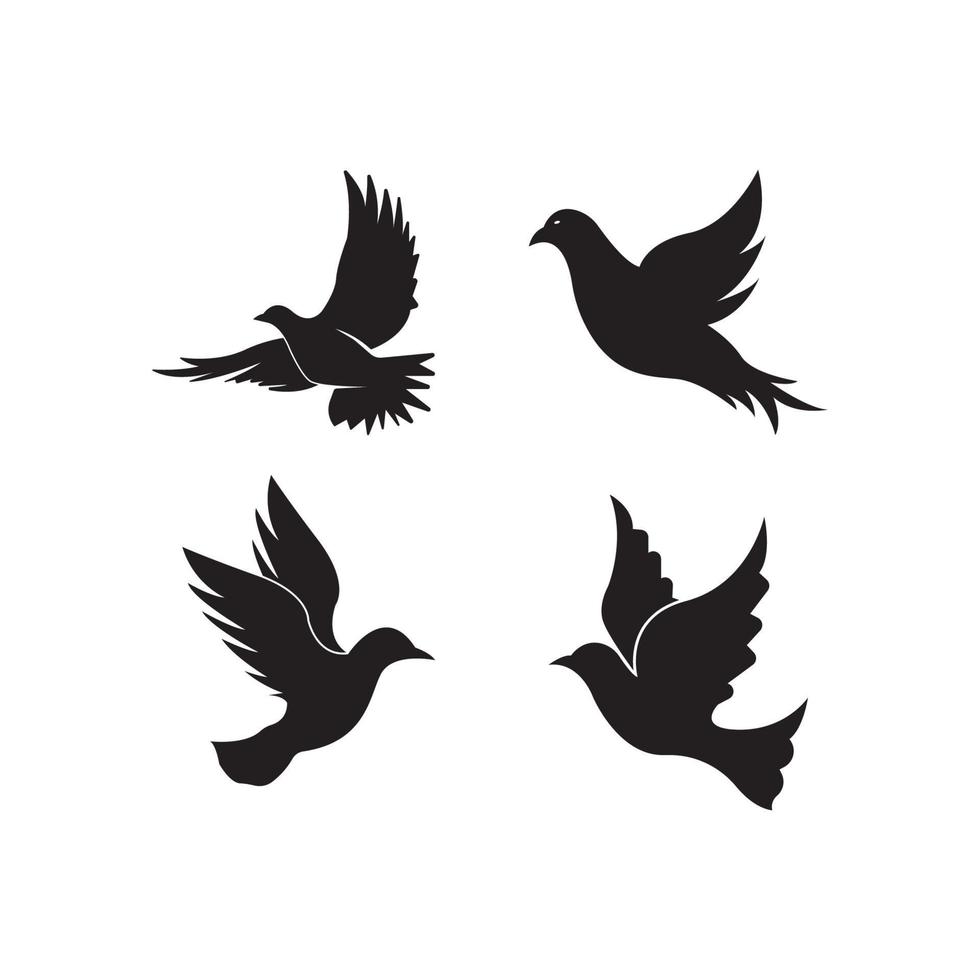 Dove Logo Template vector illustration