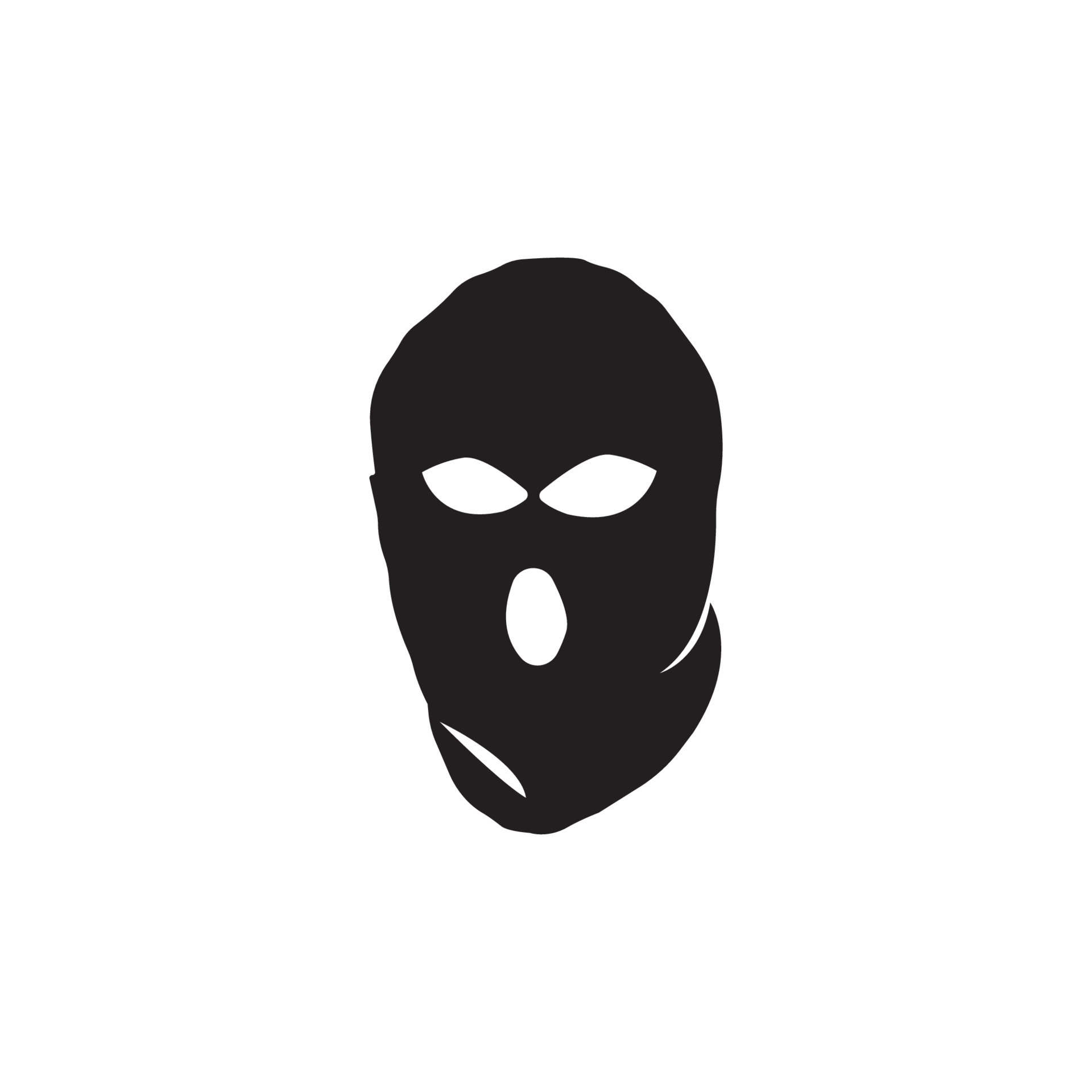 Criminal mask and Bandit icon, logo vector design 15158667 Vector Art ...