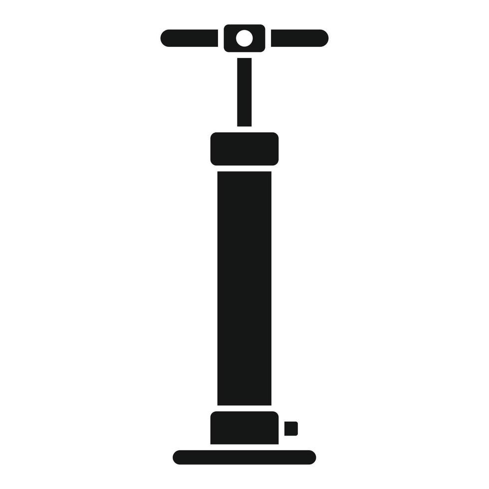 Bike air pump icon simple vector. Fix workshop vector
