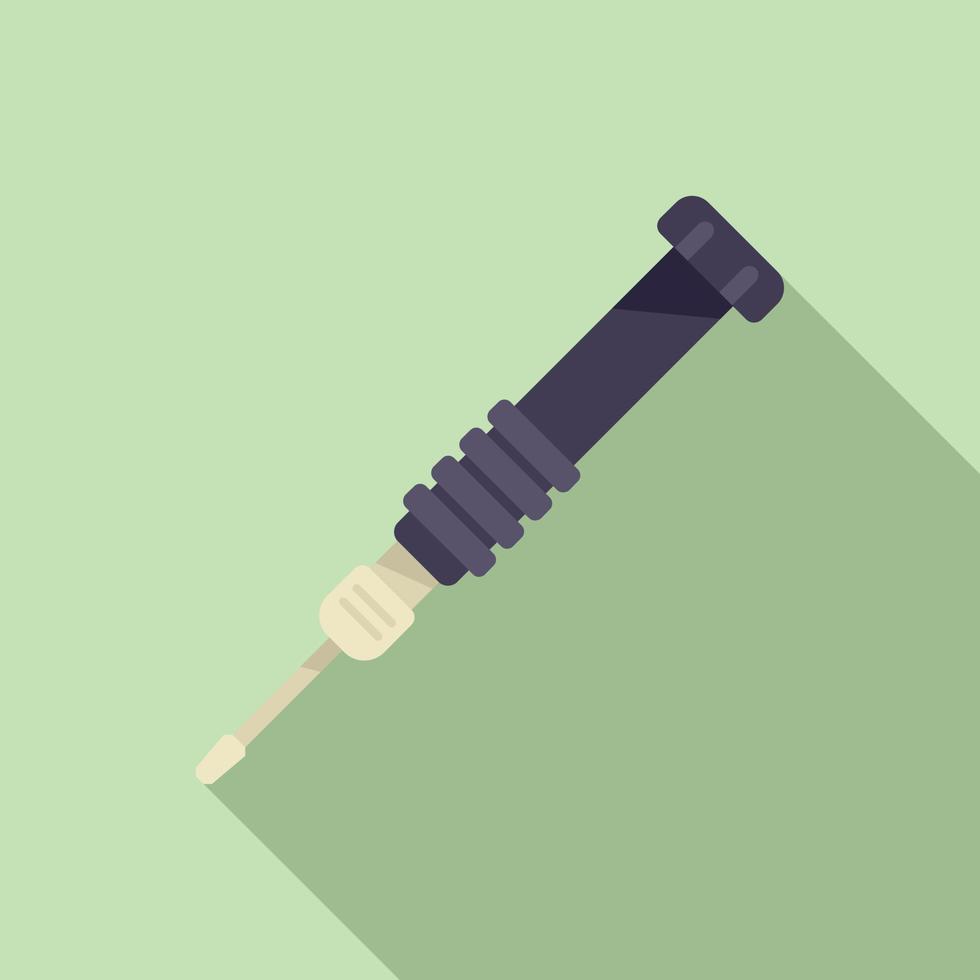 Phone screwdriver icon flat vector. Mobile broken vector