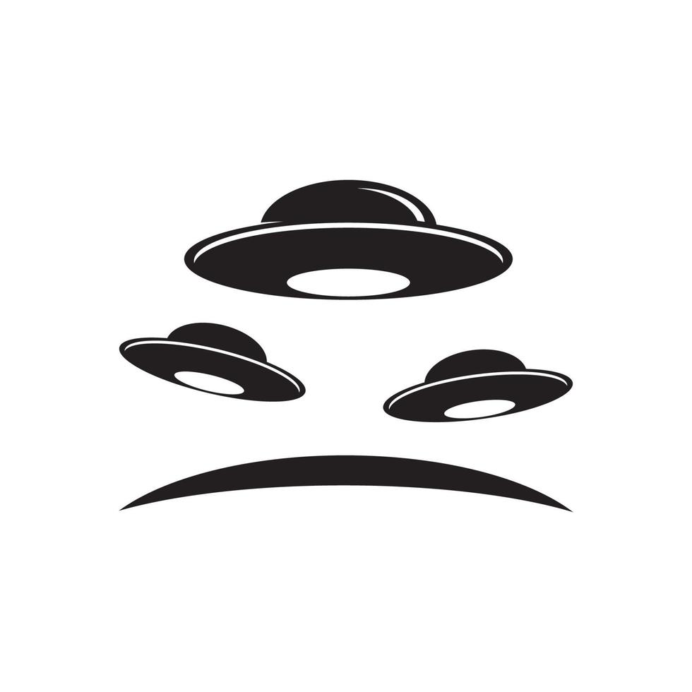 UFO vector logo template illustration