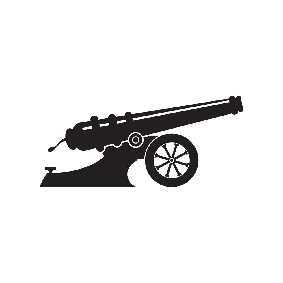 plantilla de diseño de vector de logotipo de cañón