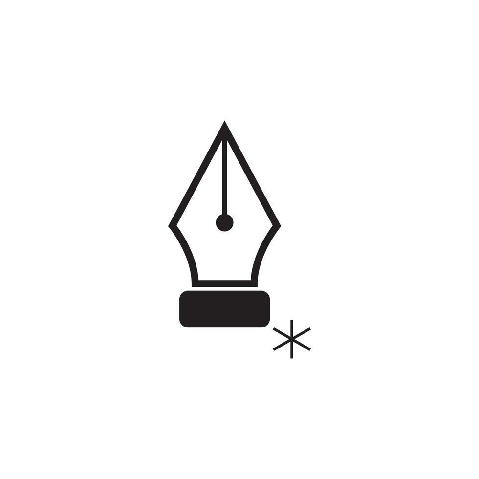 pen tool icon logo vector design