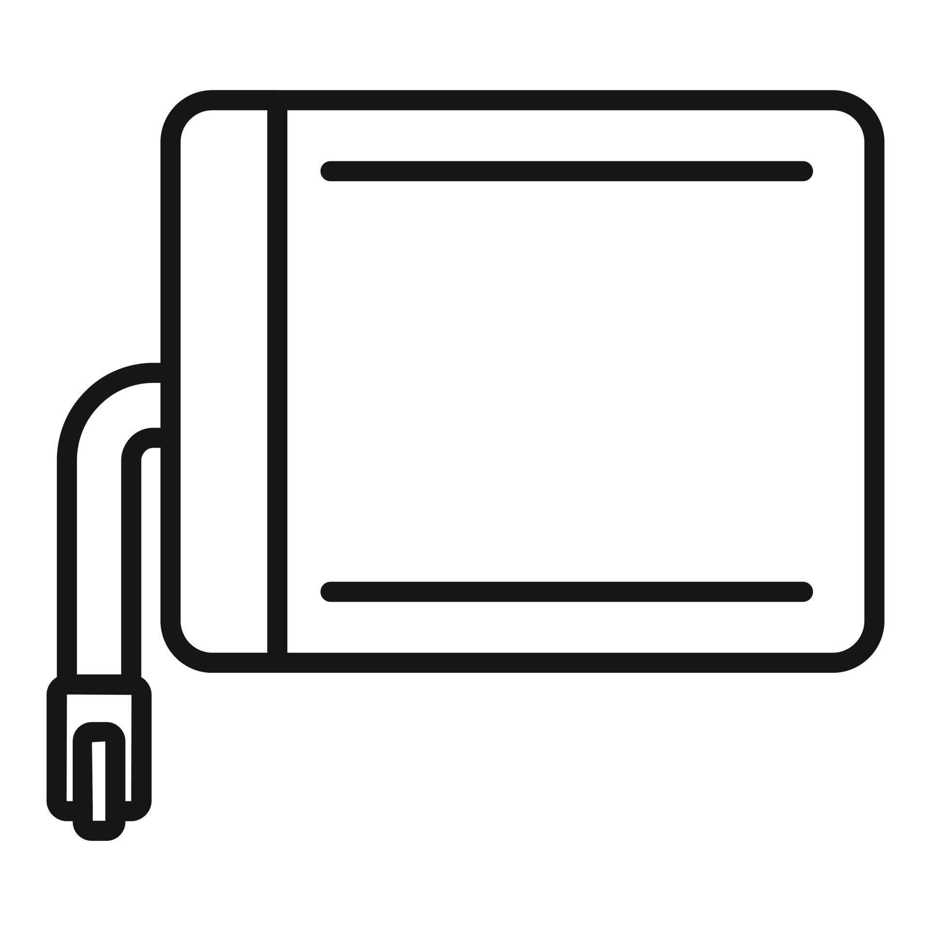Tablet battery icon outline vector. Service screen 15158803 Vector Art