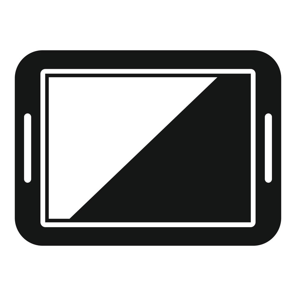 vector simple de icono de tableta rota. reparar movil