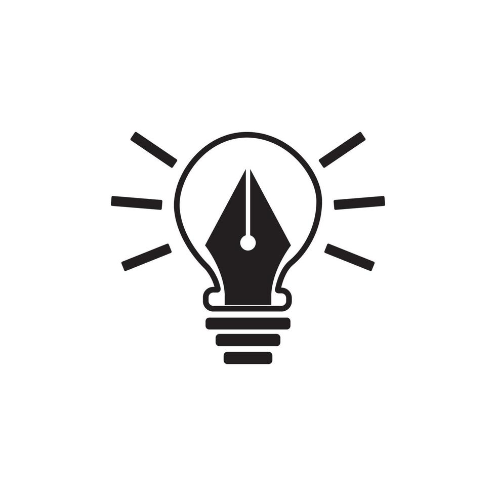 pen tool icon logo vector design