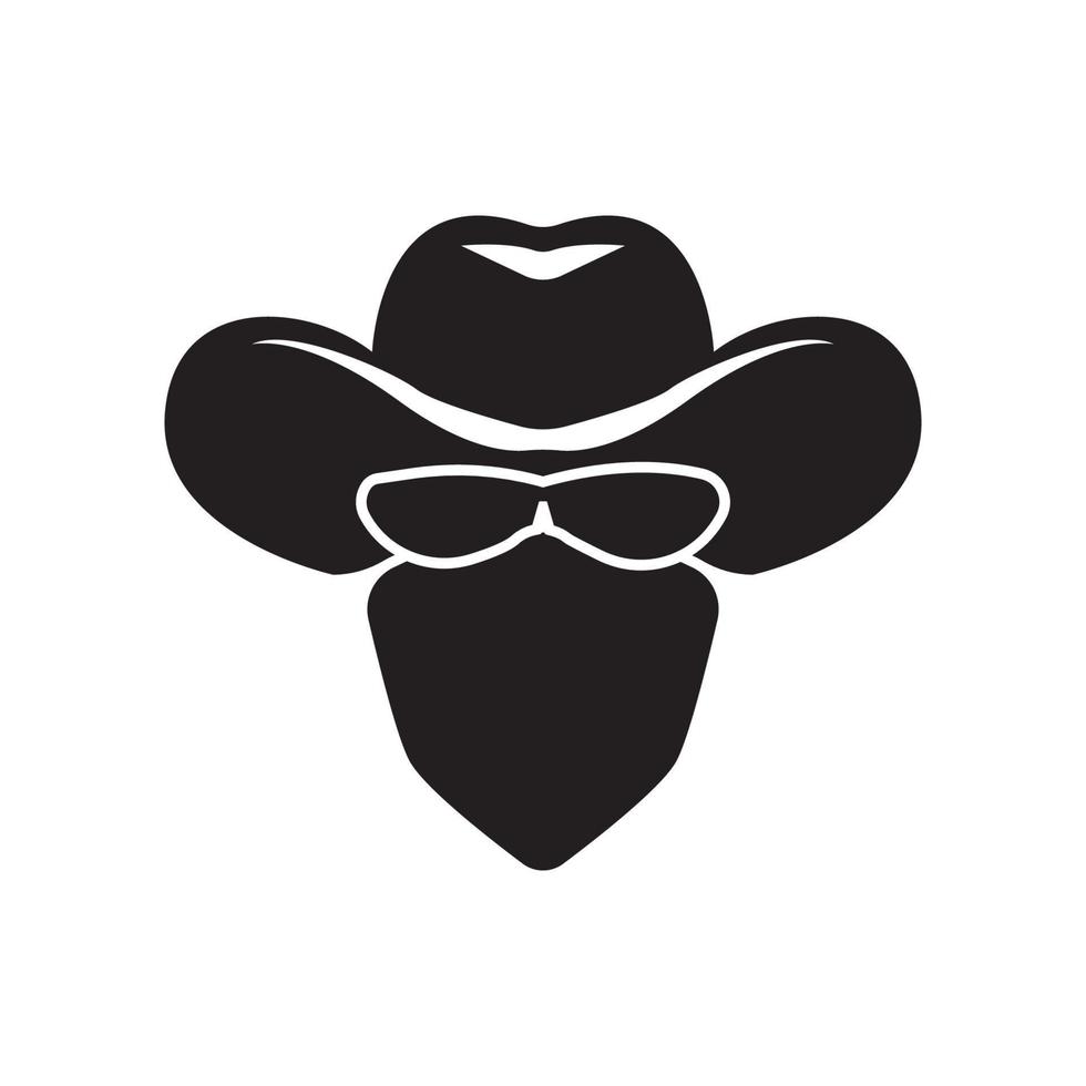 Criminal mask and Bandit icon, logo vector design