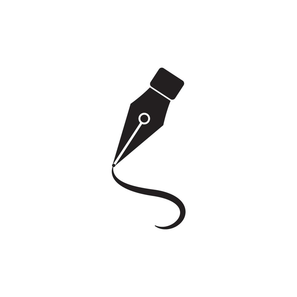 pen tool icon logo vector design