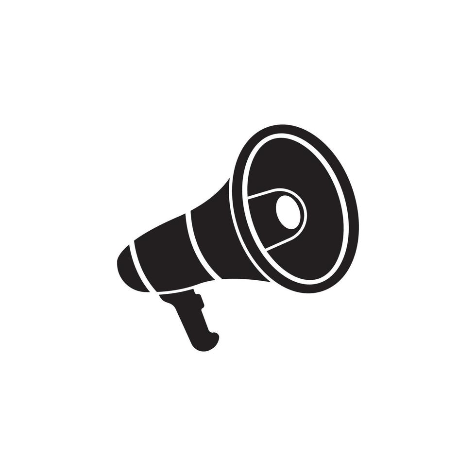 Megaphone icon logo, vector design.