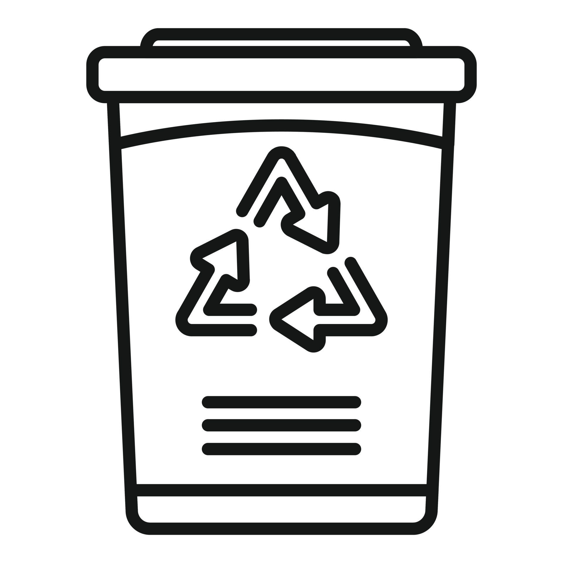 Recycle container icon outline vector. Eco bottle 15159175 Vector Art