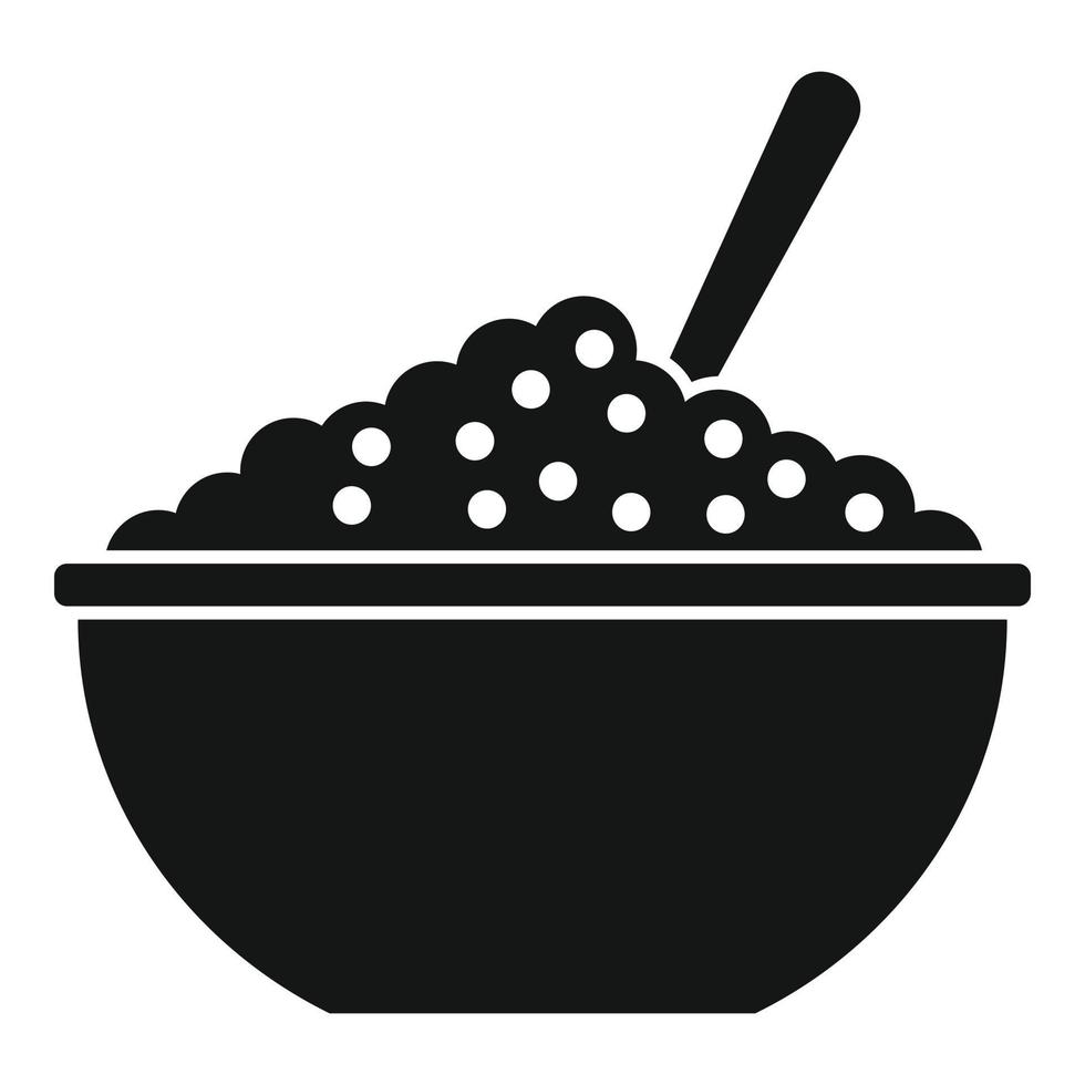 Cereal breakfast icon simple vector. Food meal vector