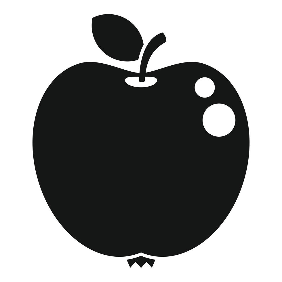 Fresh apple breakfast icon simple vector. Fruit juice vector