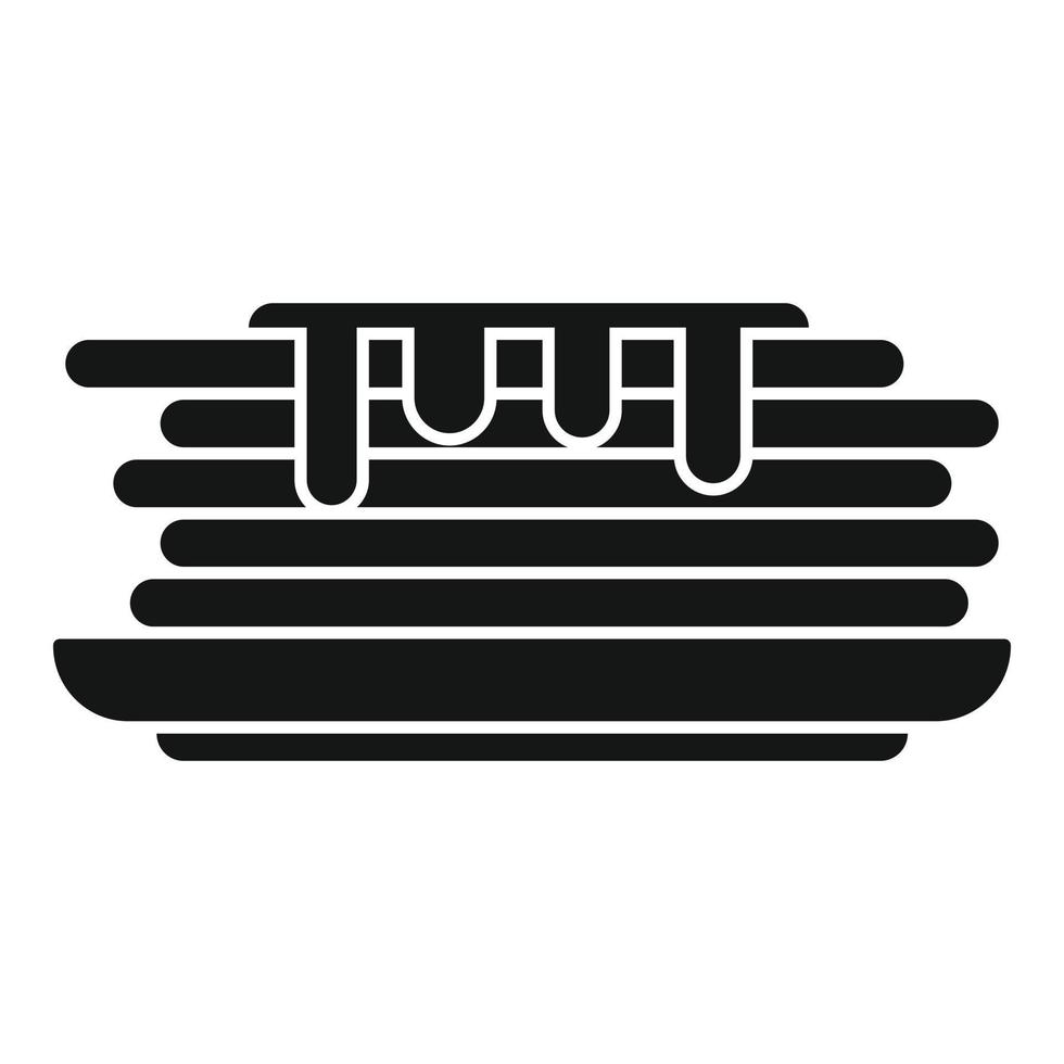 Pancake icon simple vector. Meal fruit vector