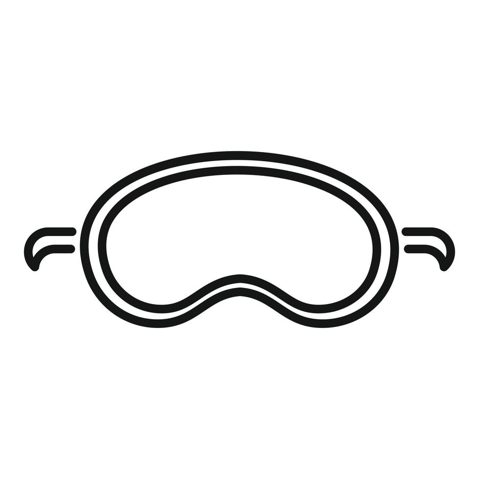 Sleeping mask icon outline vector. Healthy lifestyle vector