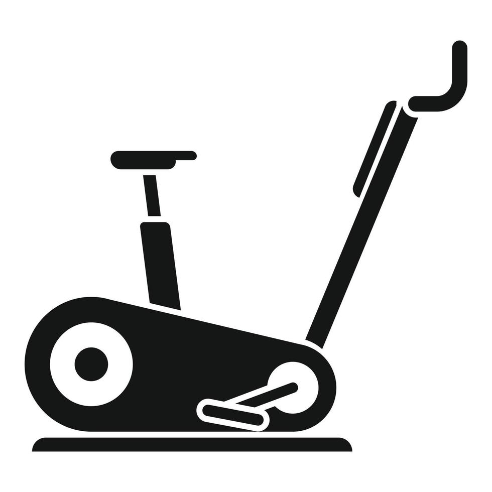 icono de bicicleta de ejercicio vector simple. deporte activo