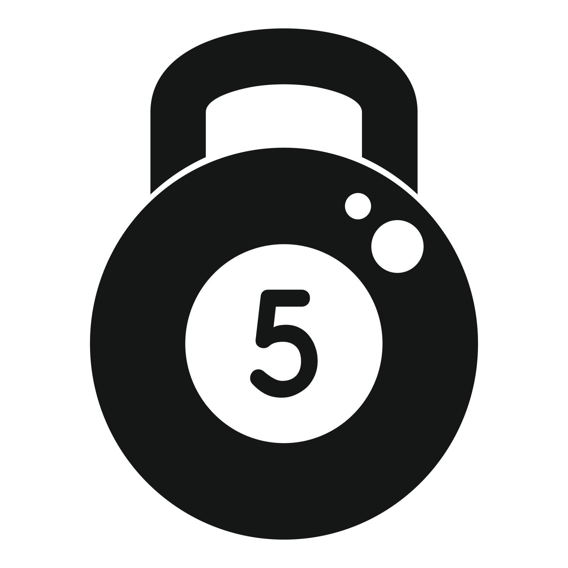 Handle weight icon simple vector. Sport exercise 15159238 Vector Art at