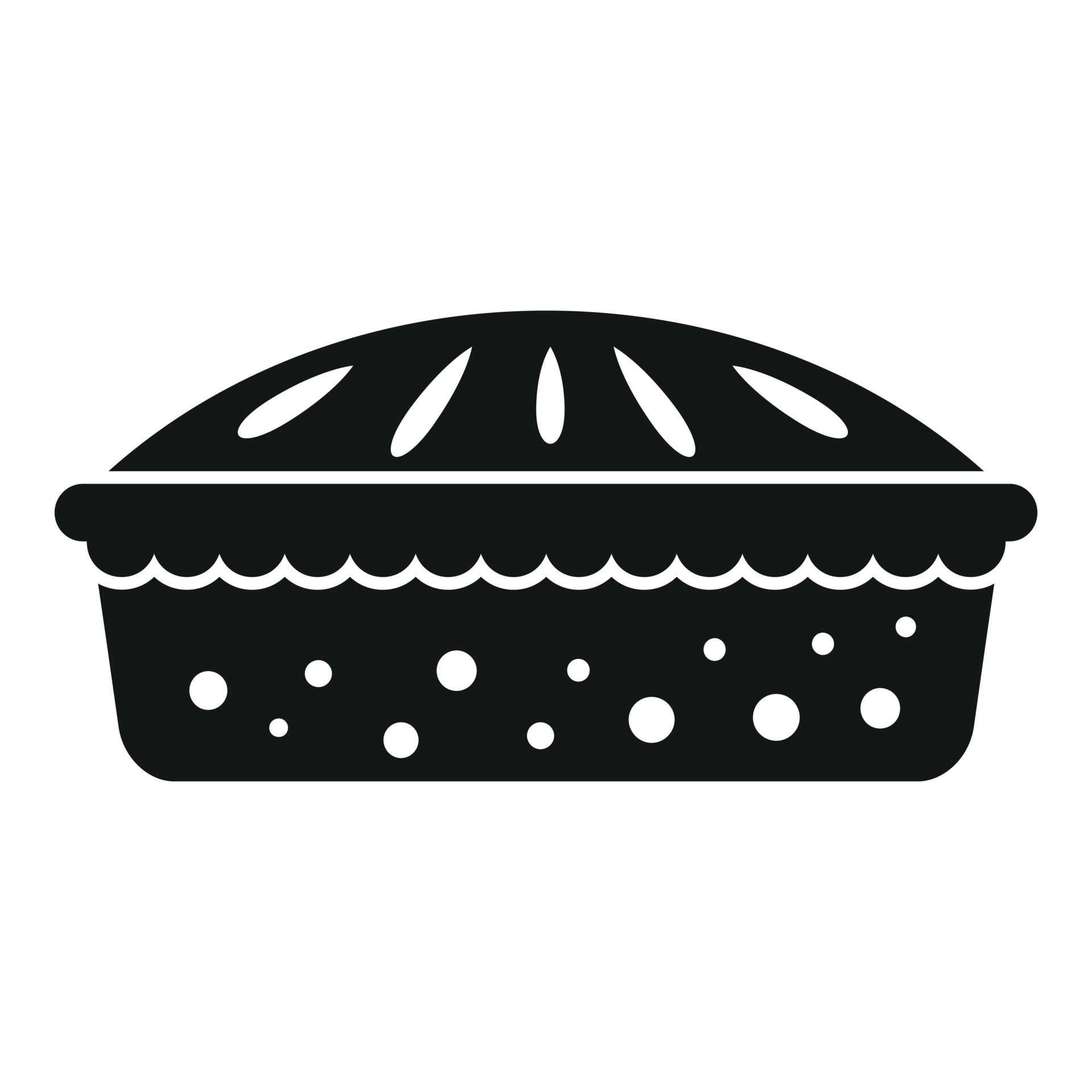 Fruit pie icon simple vector. Apple cake 15159275 Vector Art at Vecteezy