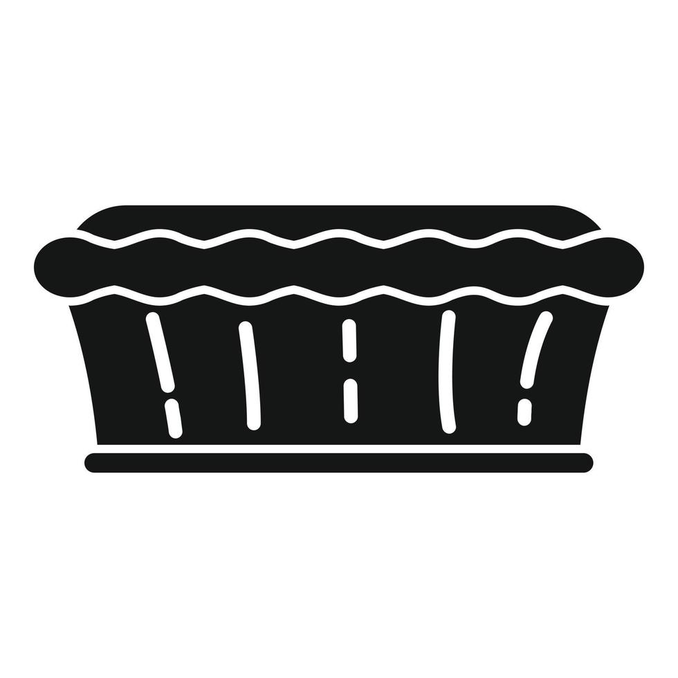 Apple pie dessert icon simple vector. Fruit cake vector