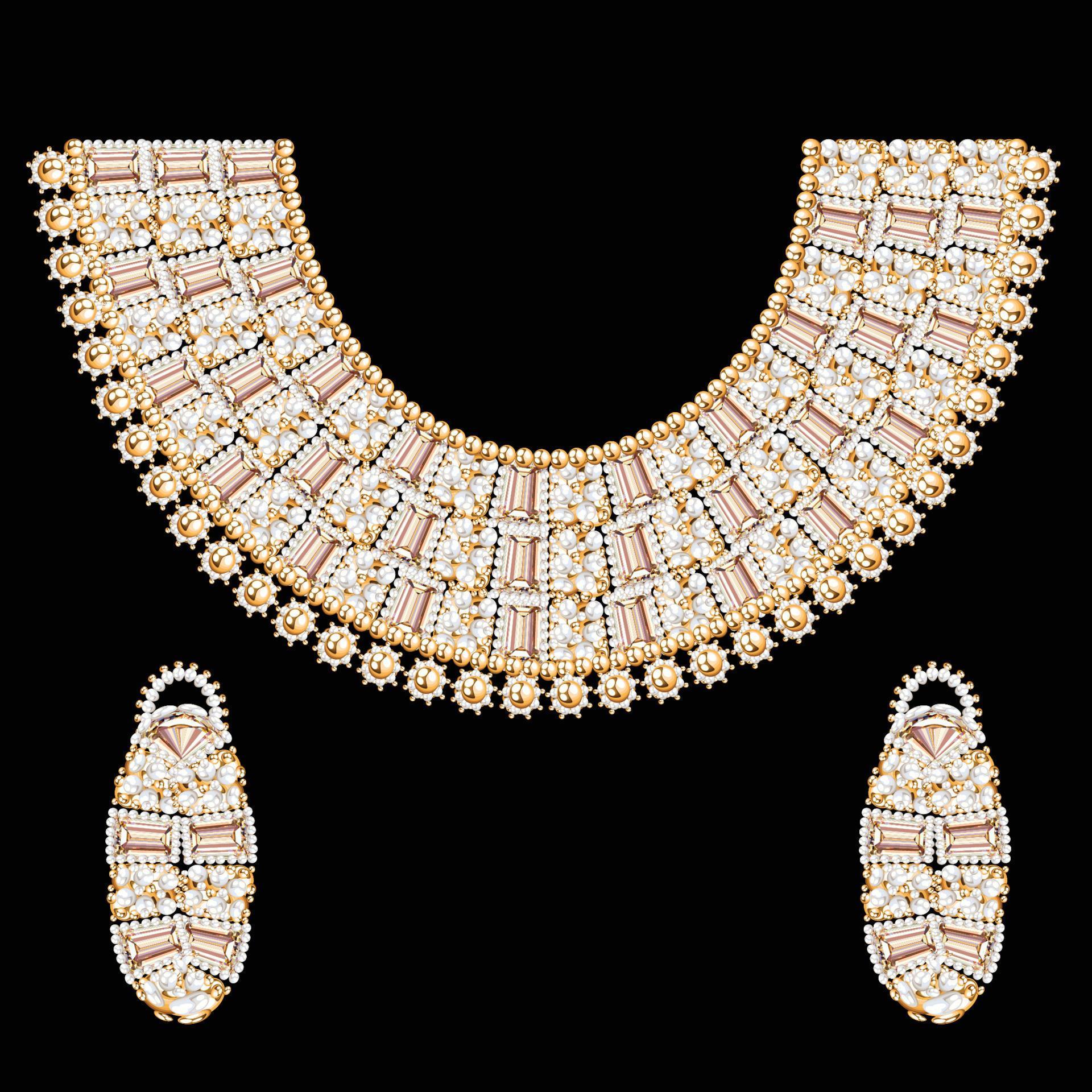 beautiful Illustration of a set of jewelry design. 15159393 Vector Art at Vecteezy